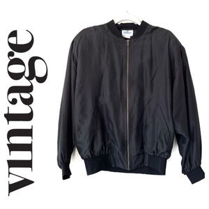 Vintage Black Zip-Up Jacket